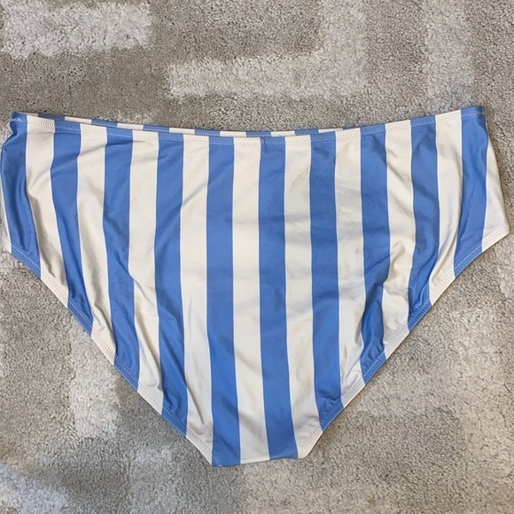 High-rise full-coverage bikini bottom in Fairfax stripe size 3X - Picture 5 of 6